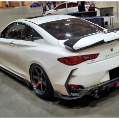 Carbon Fiber Rear Spats Splitter For Infiniti Q60 2016-2022