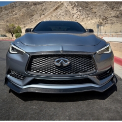 V Style Carbon Fiber Front Lip For Infiniti Q60 2016-2022