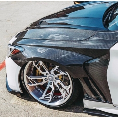 Vented V3 Style Carbon Fiber Front Fenders For Infiniti Q60 2016-2022