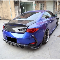 High Kick Style Carbon Fiber Rear Trunk Boot Lid For Infiniti Q60 2016-2022