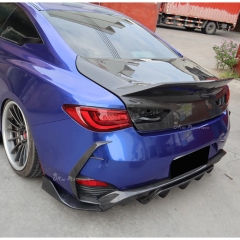 High Kick Style Carbon Fiber Rear Trunk Boot Lid For Infiniti Q60 2016-2022
