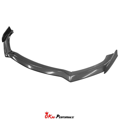 3PCS Style Carbon Fiber Front Lip For Infiniti Q60 2016-2022