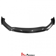 Double Deck Style Carbon Fiber Front Lip For Infiniti Q60 2016-2022