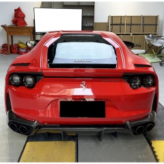 OEM Style Dry Carbon Fiber Rear Diffuser For Ferrari 812 Superfast GTS 2017-2023