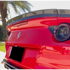Novitec Style Dry Carbon Fiber Rear Trunk Spoiler Wing For Ferrari 812 GTS 2017-2023
