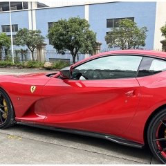 OEM Style Dry Carbon Fiber Side Skirt For Ferrari 812 Superfast GTS 2017-2023