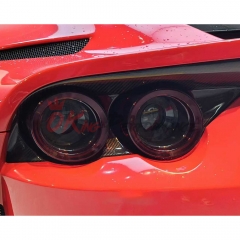 OEM Dry Carbon Fiber Tail Light Cover For For Ferrari 812 Superfast GTS 2017-2023