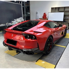 OEM Style Dry Carbon Fiber Rear Diffuser For Ferrari 812 Superfast GTS 2017-2023