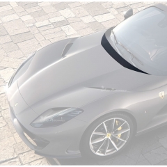 OEM Style Dry Carbon Fiber Hood Trim For Ferrari 812 Superfast GTS 2017-2023