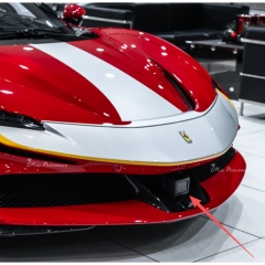 OEM ACC Style Dry Carbon Fiber Lower Front Middle Air Intake For Ferrari SF90