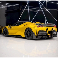 Mansory Soft Style Dry Carbon Fiber Rear Diffuser For Ferrari SF90 Stradale & Spider