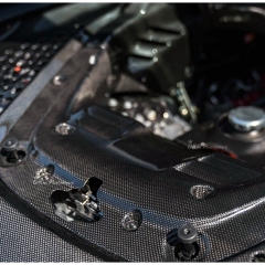 OEM Style Dry Carbon Fiber Engine Bay Compartment Set Cover Kit For Ferrari SF90 Spider