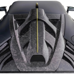 F9XX Mansory Style Dry Carbon Fiber Rear Engine Lid Cover For Ferrari SF90 Stradale