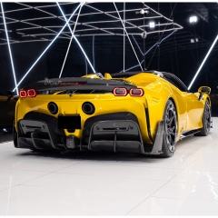 Mansory Soft Style Dry Carbon Fiber Rear Diffuser For Ferrari SF90 Stradale & Spider