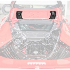 Dry Carbon Fiber Rear Engine Bay Lid Air Ducts (replacement) For Ferrari SF90 Stradale