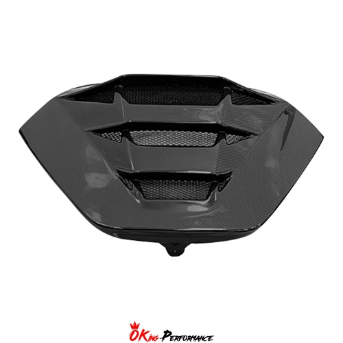 F9XX Mansory Style Dry Carbon Fiber Rear Engine Lid Cover For Ferrari SF90 Spider