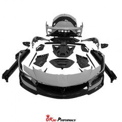 F9XX Mansory Style Dry Carbon Fiber Wide Body Kits For Ferrari SF90 Stradale & Spider