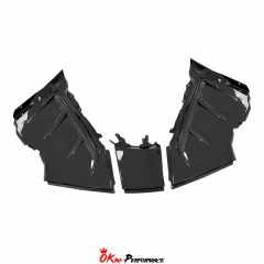 F9XX Mansory Style Dry Carbon Fiber Rear Engine Radiator Plate Set For Ferrari SF90 Spider