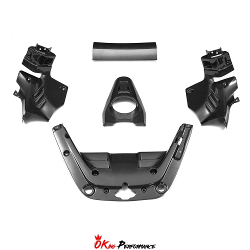 OEM Style Dry Carbon Fiber Engine Bay Compartment Set Cover Kit For Ferrari SF90 Spider