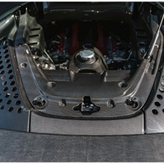 OEM Style Dry Carbon Fiber Engine Bay Compartment Set Cover Kit For Ferrari SF90 Spider