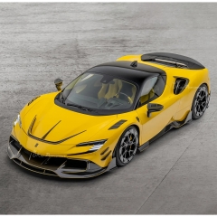 Mansory Soft Style Dry Carbon Fiber Front Canards For Ferrari SF90 Stradale & Spider