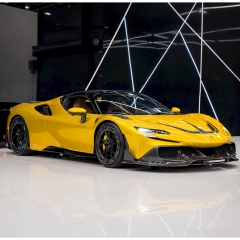 Mansory Soft Style Dry Carbon Fiber Hood Vent Trim For Ferrari SF90 Stradale & Spider