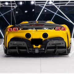 Mansory Soft Style Dry Carbon Fiber Rear Diffuser For Ferrari SF90 Stradale & Spider