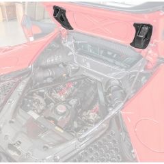 Dry Carbon Fiber Rear Engine Bay Lid Air Ducts (replacement) For Ferrari SF90 Stradale