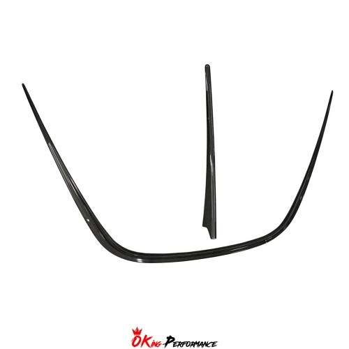Mansory Soft Style Dry Carbon Fiber Hood Vent Trim For Ferrari SF90 Stradale & Spider
