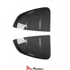 Mansory Style Dry Carbon Fiber Side Mirror Caps For Ferrari SF90 Stradale & Spider