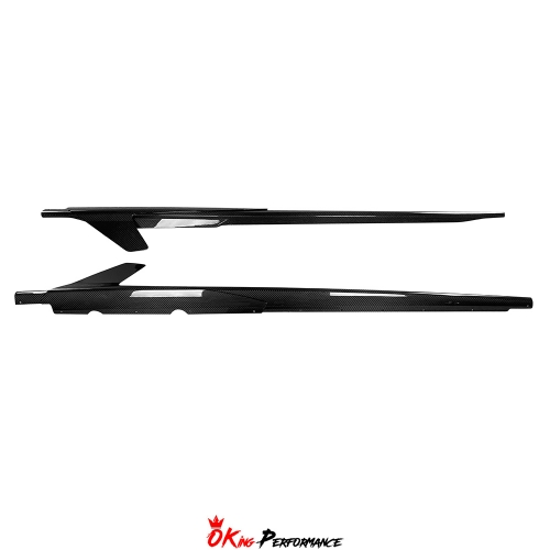 Capristo Style Dry Carbon Fiber Side Skirt For Audi R8 2020-2024
