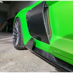 Capristo Style Dry Carbon Fiber Side Skirt For Audi R8 2020-2024