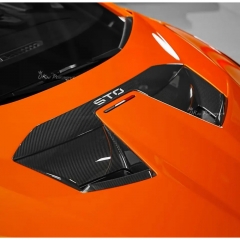OEM Style Dry Carbon Fiber Hood Vents For Lamborghini Huracan STO 2021-2025