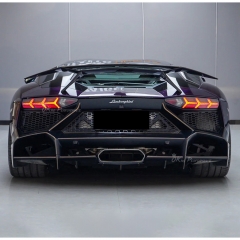 Novitec Style Dry Carbon Fiber Rear Spoiler Wing With Base Lid For Lamborghini Aventador & S & SV LP700 LP740 LP750 2011-2021