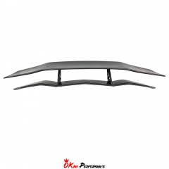 DMC Style Dry Carbon Fiber Rear Spoiler Wing With Base Lid For Lamborghini Aventador & S & SV LP700 LP740 LP750 2011-2021