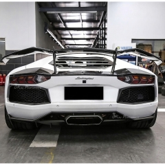 RevoZport Style Dry Carbon Fiber Rear Spoiler Wing For Lamborghini Aventador & S & SV LP700 LP740 LP750 2011-2021
