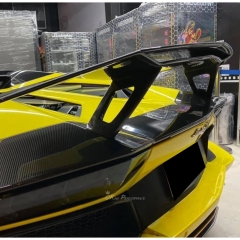 Novitec Style Dry Carbon Fiber Rear Spoiler Wing With Base Lid For Lamborghini Aventador & S & SV LP700 LP740 LP750 2011-2021