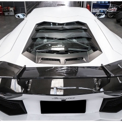 RevoZport Style Dry Carbon Fiber Rear Spoiler Wing For Lamborghini Aventador & S & SV LP700 LP740 LP750 2011-2021