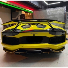 Novitec Style Dry Carbon Fiber Rear Spoiler Wing With Base Lid For Lamborghini Aventador & S & SV LP700 LP740 LP750 2011-2021