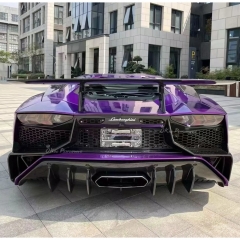 SV Style Dry Carbon Fiber Rear Spoiler With Primer Base For Lamborghini Aventador & S & SV LP700 LP740 LP750 2011-2021