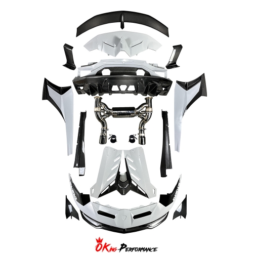 SVJ Style Dry Carbon Fiber Body Kit For Lamborghini Aventador & S & SV LP700 LP740 LP750 2011-2021