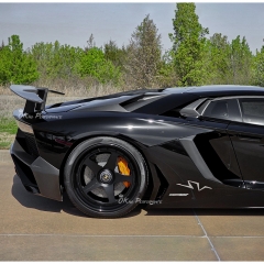 SV Style Dry Carbon Fiber Fender Side Scoop For Lamborghini Aventador LP700 2011-2015