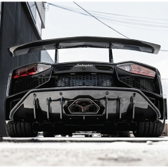 LP750 SV Style Dry Carbon Fiber Rear Spoiler Wing With Base Lid For Lamborghini Aventador & S & SV LP700 LP740 LP750 2011-2021