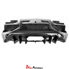 SV Style Dry Carbon Fiber with Portion Primer Rear Bumper For Lamborghini Aventador & S & SV LP700 LP740 LP750 2011-2021