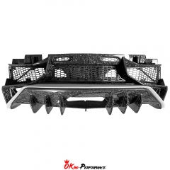 LP750 SV Style Full Exposed Dry Forged Carbon Fiber Rear Bumper For Lamborghini Aventador & S & SV LP700 LP740 LP750 2011-2021
