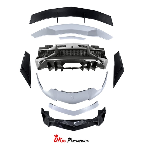 LP750 SV Style Dry Carbon Fiber with Portion Primer Body Kit For Lamborghini Aventador & S & SV LP700 LP740 LP750 2011-2021