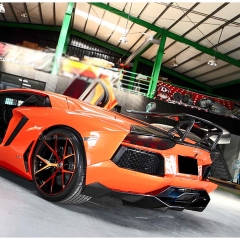 DMC Style Dry Carbon Fiber Rear Diffuser For Lamborghini Aventador LP700 2011-2015