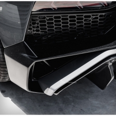 SV Style Dry Carbon Fiber with Portion Primer Rear Bumper For Lamborghini Aventador & S & SV LP700 LP740 LP750 2011-2021
