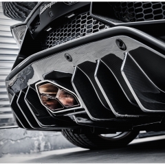 SV Style Dry Carbon Fiber with Portion Primer Rear Bumper For Lamborghini Aventador & S & SV LP700 LP740 LP750 2011-2021