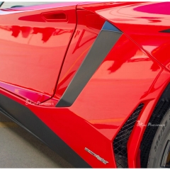 SV Style Dry Carbon Fiber Fender Side Scoop For Lamborghini Aventador LP700 2011-2015